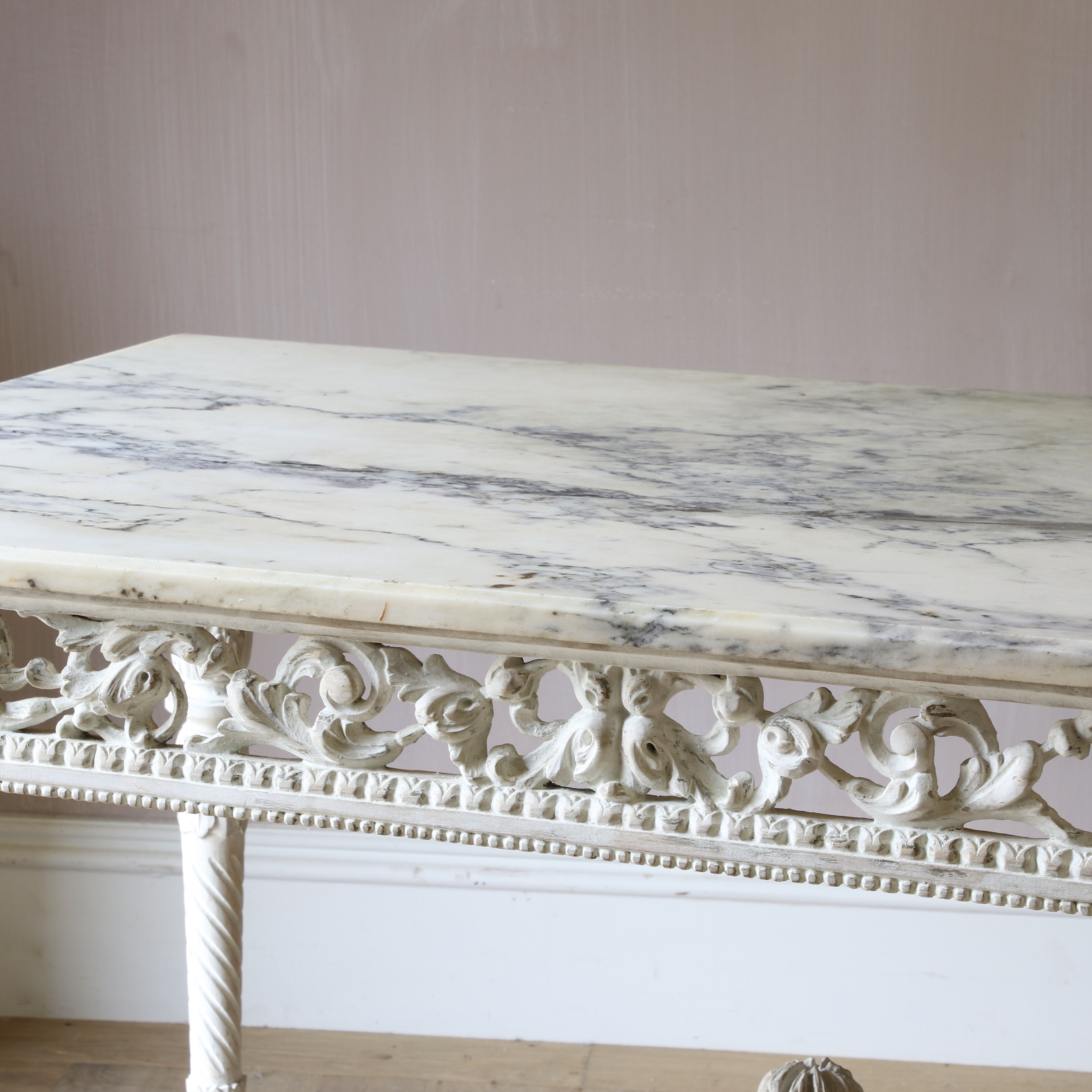 French Marble Topped Console